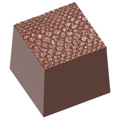 1675 CW Форма для шоколаду "Зміїна шкіра" 22,5x22,5x20 мм