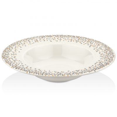 TN-TS-GT-25-CK Тарілка для пасти з прямим бортом 25 см (400 мл), декор Tessera, серія "Tinta"