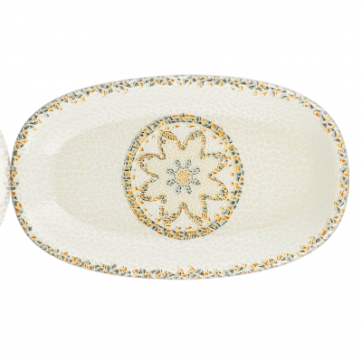 TN-TS-ZT-29-OV Блюдо овальне 29х17,5 см, декор Tessera, серія "Tinta"