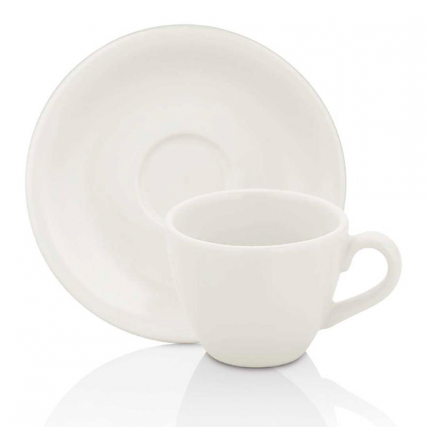 ZT-01-KFT Чашка с блюдцем 75 мл,  колір білий, серія "Harmony"