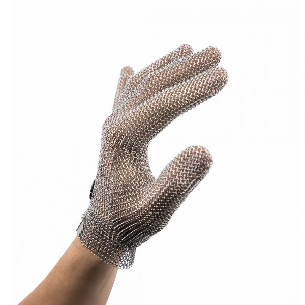 383221 Рукавичка кольчужна, розмір S, з металевою застібкою