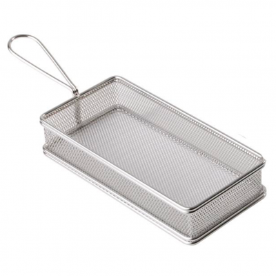 40610 Корзинка для подачі, нерж. сталь, 21х10,5 см, h-4,5 cм