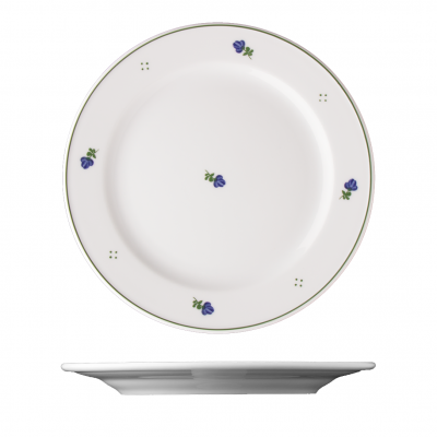 STR2119-Q0073 Тарілка кругла 19 см серія "Josefine blau"