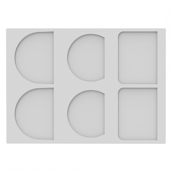 CHA06 Силіконова форма CHABLON BUCHE 96x73 - 87x70 - 96x73 h 2 мм