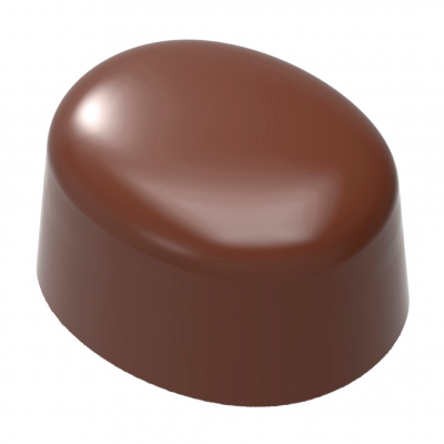 0252 CF Форма для шоколаду "Купольний овал" 30х25 мм h 17,5 мм, 3х8 шт./ 11 г