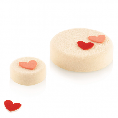 CHABLON HEART  Силіконовий килимок-трафарет "Серце" 31х31 h 2 мм (2 шт)