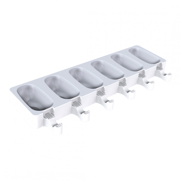 GEL18 CLASSIC WAVE Набір для морозива на паличці 93x48 h30 мм (2 форми 6х88 мл+50 паличок+підставки)