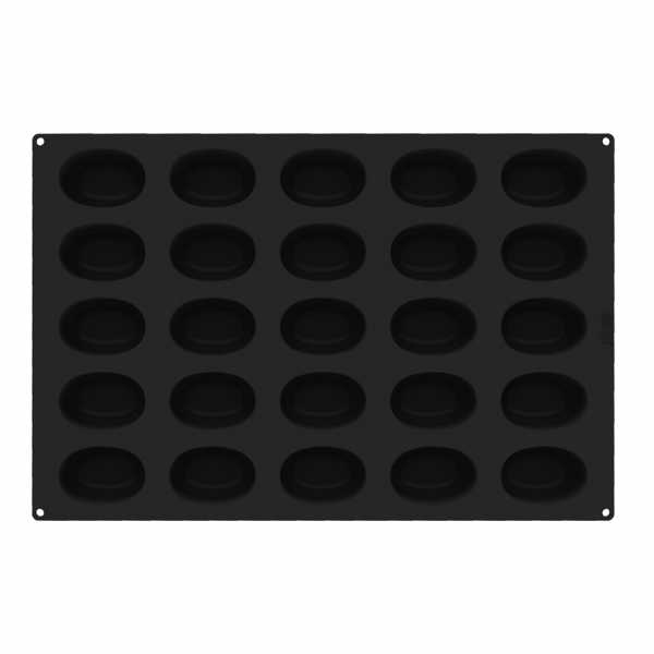 SQ091 Форма силіконова 600x400 мм Oval savarin 88 x 60 h 35 мм (25шт.)