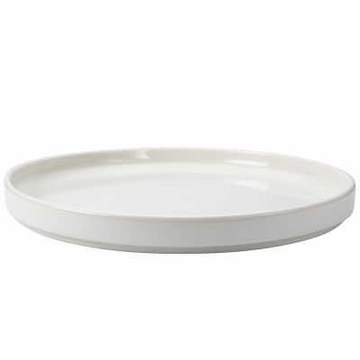 HL-19-RD Тарілка кругла гладка з бортом 90° 19 см, колір білий, серія "Helix"