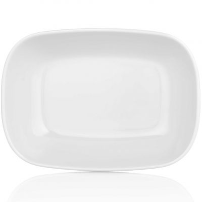 3414.PW Блюдо меламінове овальне біле  14,4 х 10,5 см h 3,3 см