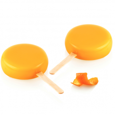 GEL19B ROUND Набір для морозива на паличці Ø70 h23 мм (82  мл х 2) 1 форма + 50 паличок