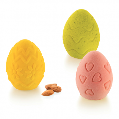 EGG HUNT Силіконова форма "яйце з декором" Ø53 мм, h67 мм (100 мл х 11)