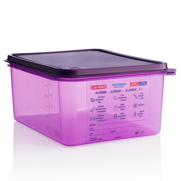 61391 Ємність для зберігання з кришкою гіпоалергенна 1/2 - 325х265х150  мм з поліпропілену