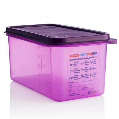 61393 Ємність для зберігання з кришкою гіпоалергенна 1/3 - 325х176х150  мм з поліпропілену