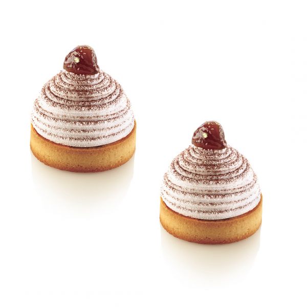 MONTBLANC 105 Форма силіконова "Монблан" Ø74 h 42 мм (105 мл x 6)