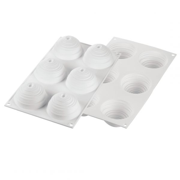 MONTBLANC 105 Форма силіконова "Монблан" Ø74 h 42 мм (105 мл x 6)