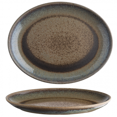 LFE3032 Блюдо овальне 32x25 см серія "Craft" декор "Etna"