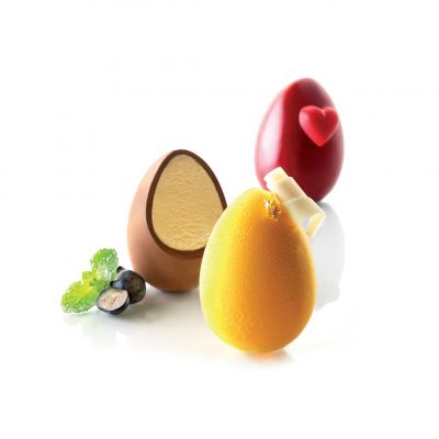 MUL3D EGG Форма силіконова об'ємна "яйце"  51х74 мм + кришка в наборі