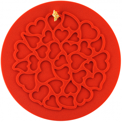 LOVE DECOR  Силіконовий килимок "LOVE" Ø 180 мм, h 1,50 мм