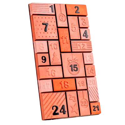 21MA2032 Форма для шоколаду "Адвент-календар" 100x180 мм, h 10,5 мм (1 шт) - 200  г