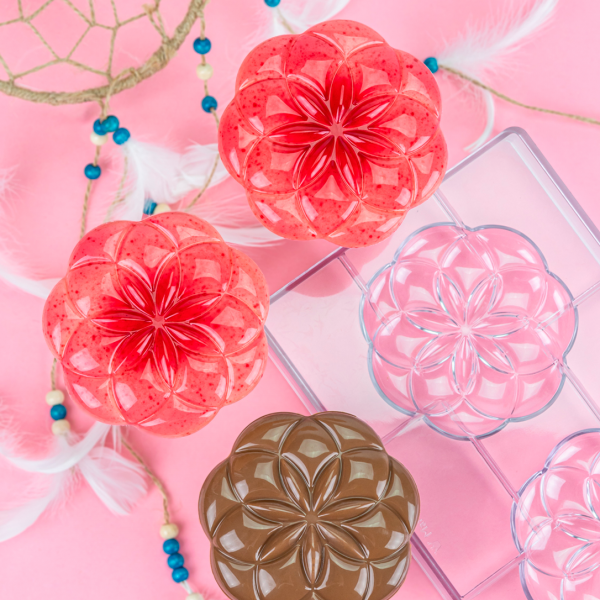 21MA2030 Форма для шоколаду "Life Flower"  109x107  h 12,5  мм (2 шт) - 90 г