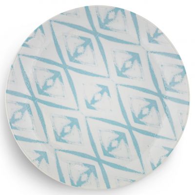 ISC2124-K0038 Тарілка кругла 24 см серія "Isabelle Diamond" декор "Azur"