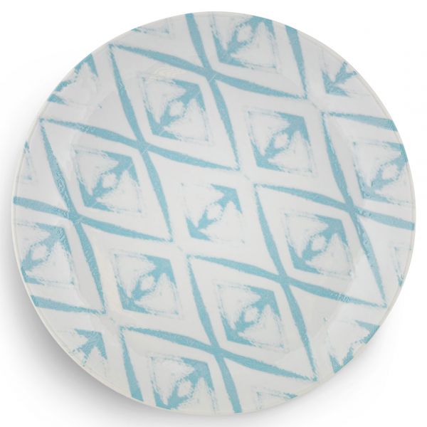 ISC2124-K0038 Тарілка кругла 24 см серія "Isabelle Diamond" декор "Azur"