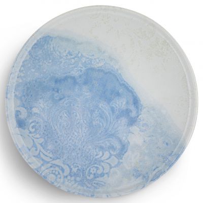OPT2124-T0009 Тарілка кругла 24 см серія "Optimo" декор " Loren Blue"