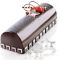 BUCHE/3 Форма силіконова 250X90 мм, h70 мм, v1300 ml (3 шт + таця)