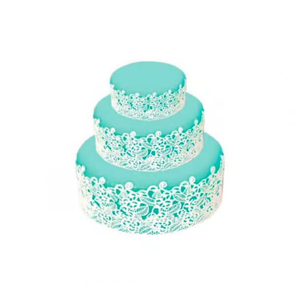 TRD07 Килимок силіконовий для декору "ажур барокко" 200 X 400 мм