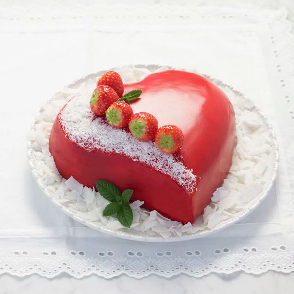 SFT211/C Форма силіконова без кільця "Сердце" 205х186 мм, h 54 мм