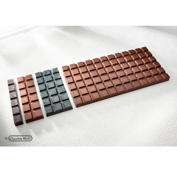 1986 CW Форма для шоколаду "плитка" 117,5x57,5x12 мм, 1х4 шт. - 80 г