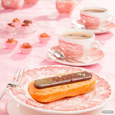 1894 CW Форма для шоколаду "Флора" 118x21x7,5 мм, 8 шт. x 16,5 г