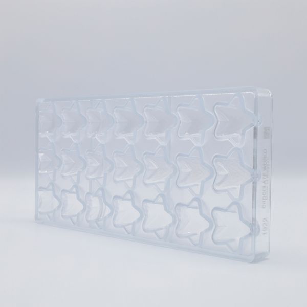 1922 CW Форма для шоколаду "Зірка з гранями" 35,50x35,50x17 мм, 21 шт.