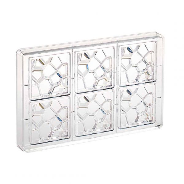 MA2013 Форма для шоколаду "Камінь" 70x70 мм, h 11 мм (6 шт) - 50 г