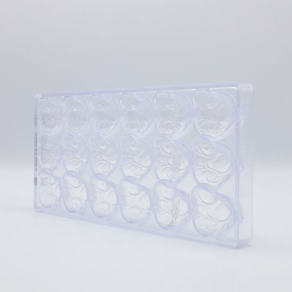 1240 CW Форма для шоколаду "Будда" 43x40x20 мм, 18 шт. x 18 г