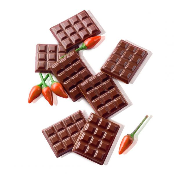 SCG11 Форма  силіконова для шоколаду "плитка" 38х28х4,5 мм