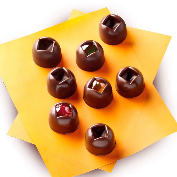 SCG03 Форма  силіконова для шоколаду "фігурна полусфера" 28х20 мм