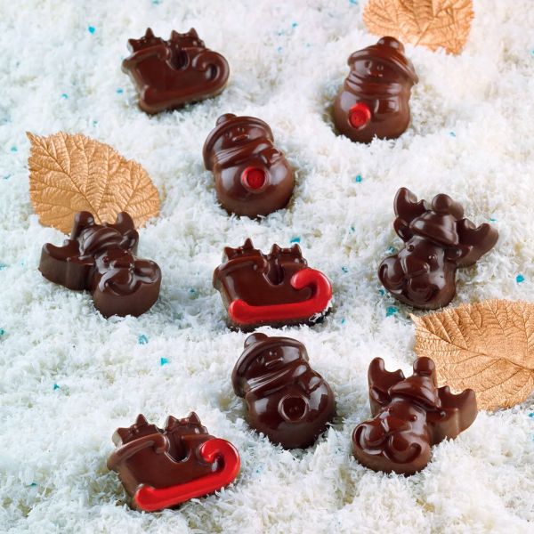 SCG23 Форма силіконова для шоколаду "зима" 33х27х15 мм