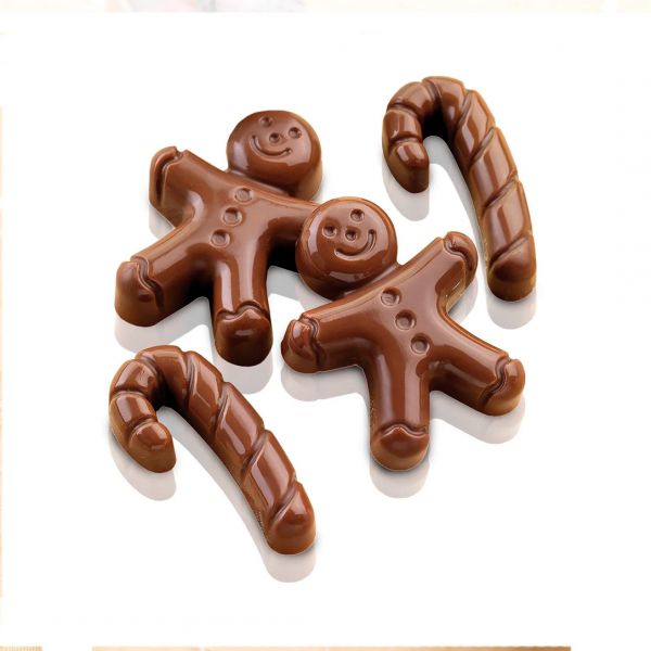 SCG12 Форма силіконова для шоколаду "Mr.Ginger" 43х35х12 мм