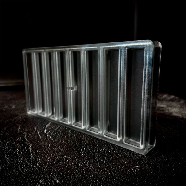 12131 CW Форма для шоколаду "Прямокутний батончик" 118x23x13,30 мм, 1х8 шт./40 г