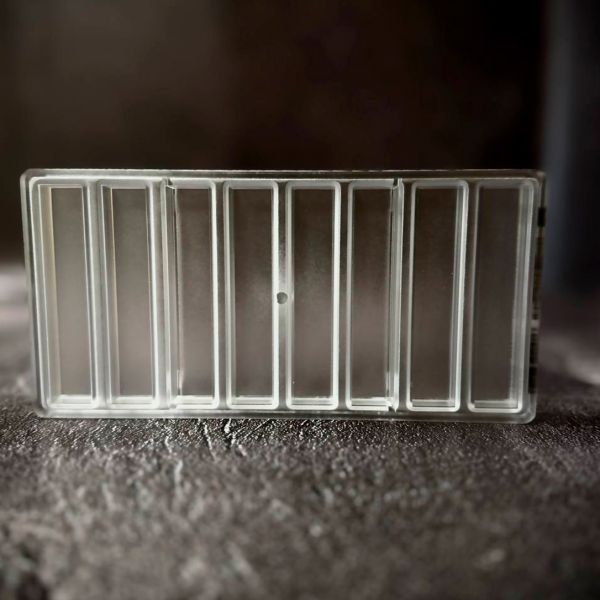 12131 CW Форма для шоколаду "Прямокутний батончик" 118x23x13,30 мм, 1х8 шт./40 г