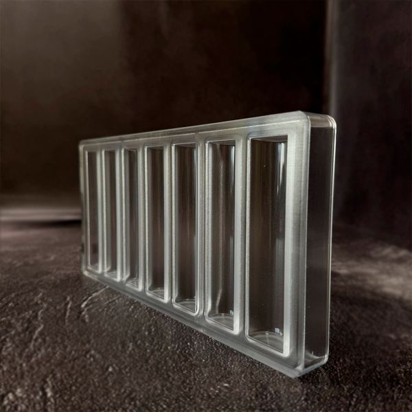 12130 CW Форма для шоколаду "Баточник Бюш гладкий" 112x27x13 мм, 1х7 шт./40 г