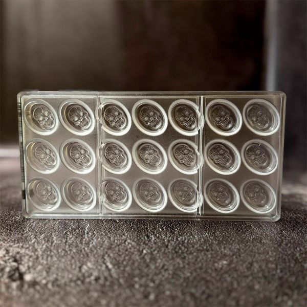 12135 CW Форма для шоколаду "День мертвих" 35x26x15 мм, 3х7 шт./12г