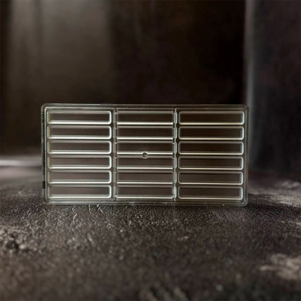 12142 CW  Форма для шоколаду "Шоколадна хлібна паличка" 80x13,18x5 мм, 6х3 шт./5,5 г