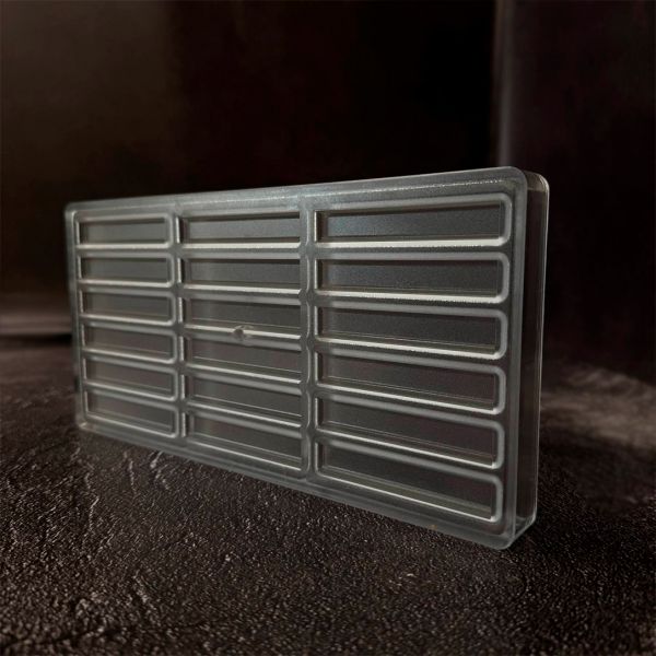 12142 CW  Форма для шоколаду "Шоколадна хлібна паличка" 80x13,18x5 мм, 6х3 шт./5,5 г