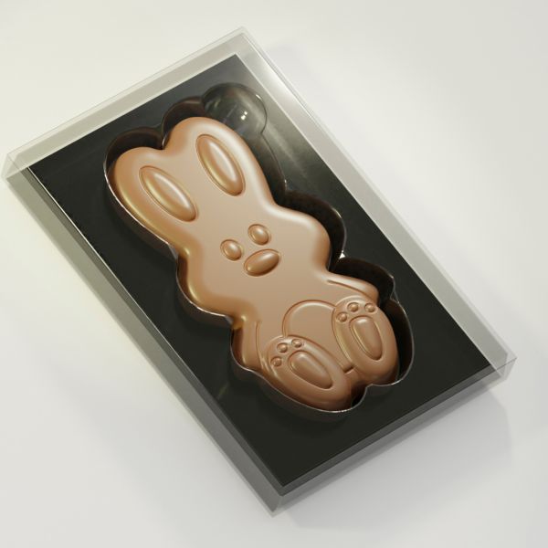 12136 CW Форма для шоколаду "Великодній заєць" 140x71x13 мм, 1х2 шт./80 г