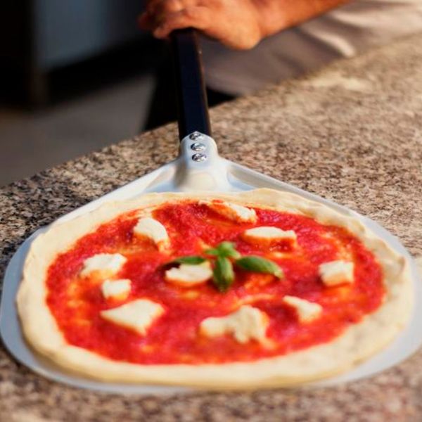 AF-32R/120 Лопата для піци прямокутна ал.32x32 см, ручка з ал.120 см, повний розмір 152 см