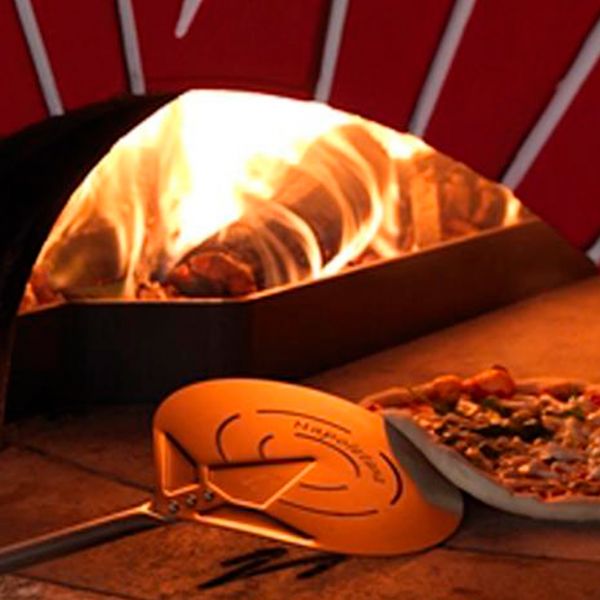 IN-17F Лопата для піци пефорована н/ж d 17 см, ручка н/ж L 150 см, повна L 168 см