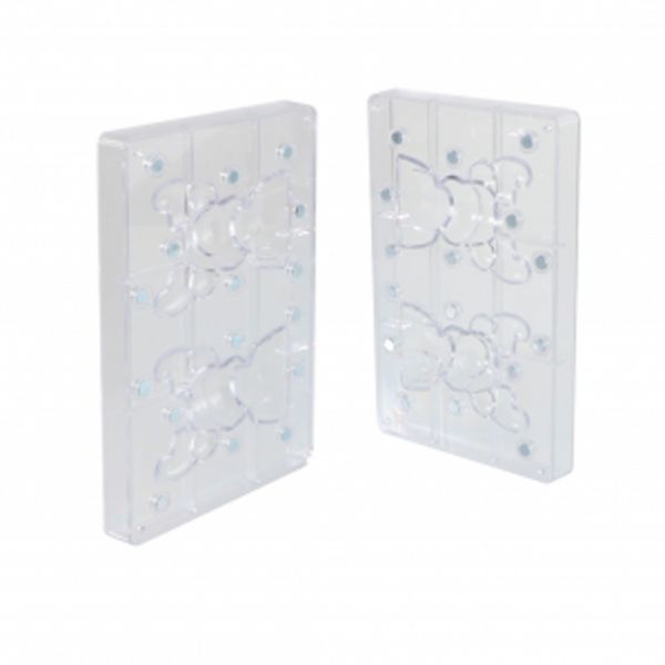 20SR101 Набір форм з магнітами для шоколадних фігурок (2 шт) "Рудольф" 88x56 h 120 мм, 2 шт, 70 г